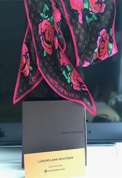 louis vuitton rose scarf|Louis Vuitton 100 silk scarf.